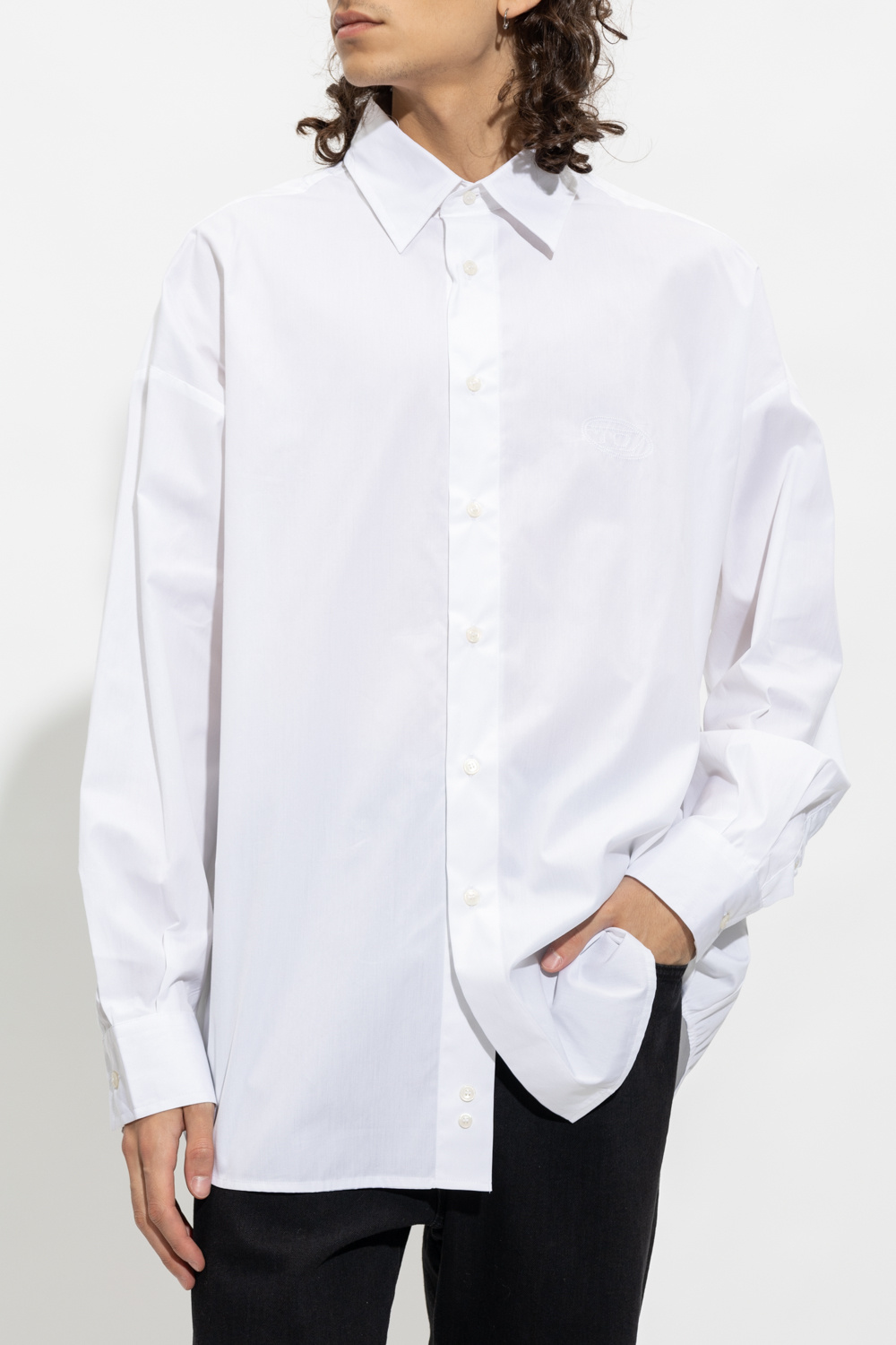 S - DOUBLY' shirt with logo Diesel - Miss Selfridge Papillon